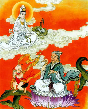 《普門品》圖文釋義 22、現(xiàn)婆羅門身圖 \